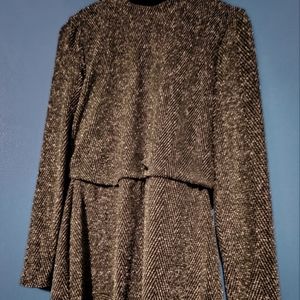 City Studio Shiny flowy dress